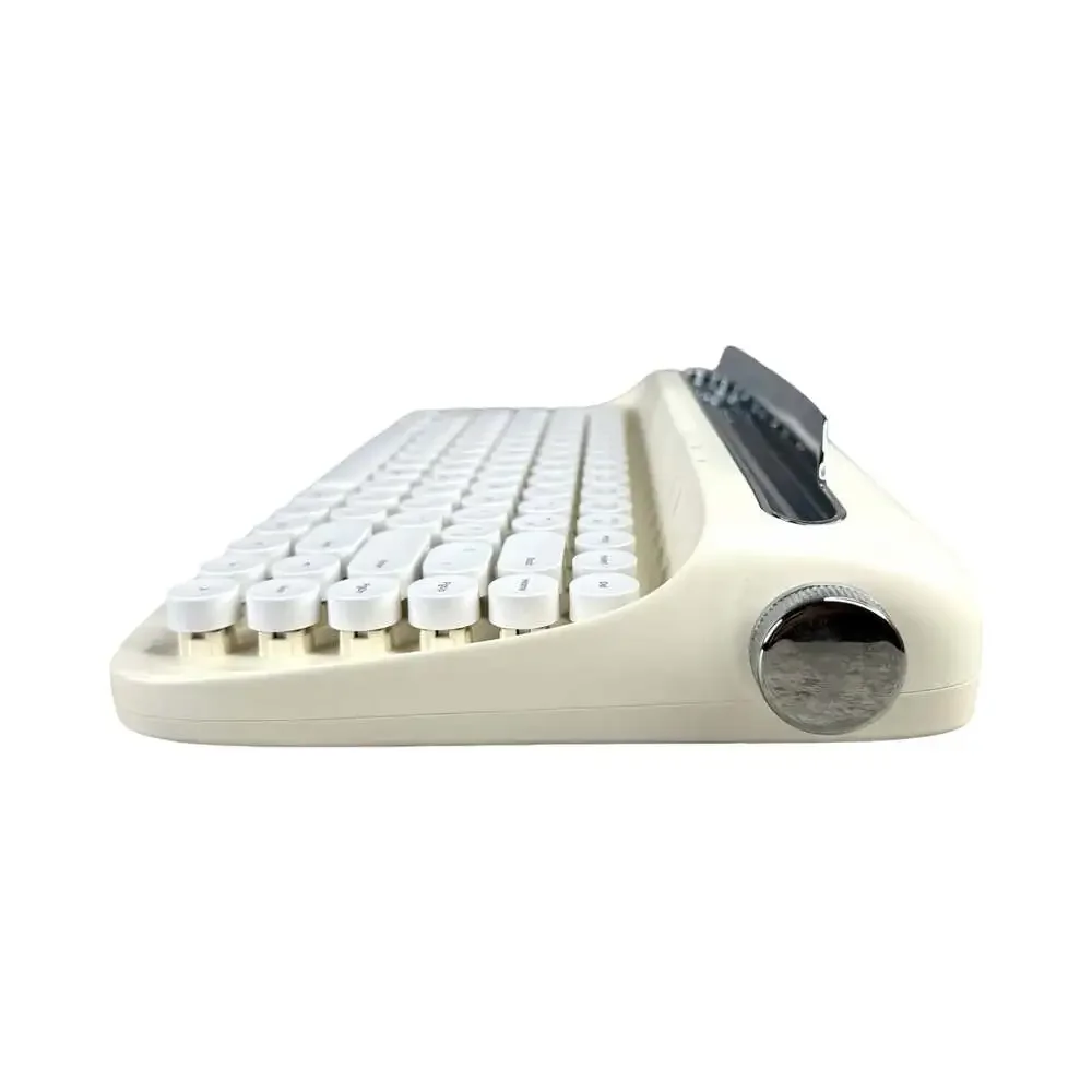 Actto & YUNZII B303 Retro Mini Bluetooth Keyboard Light Yellow